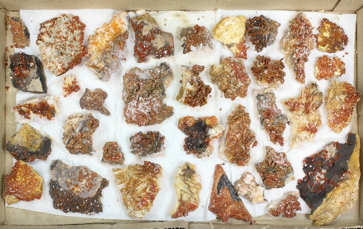 Lot: to Bladed Barite With Vanadinite - Pieces #138115